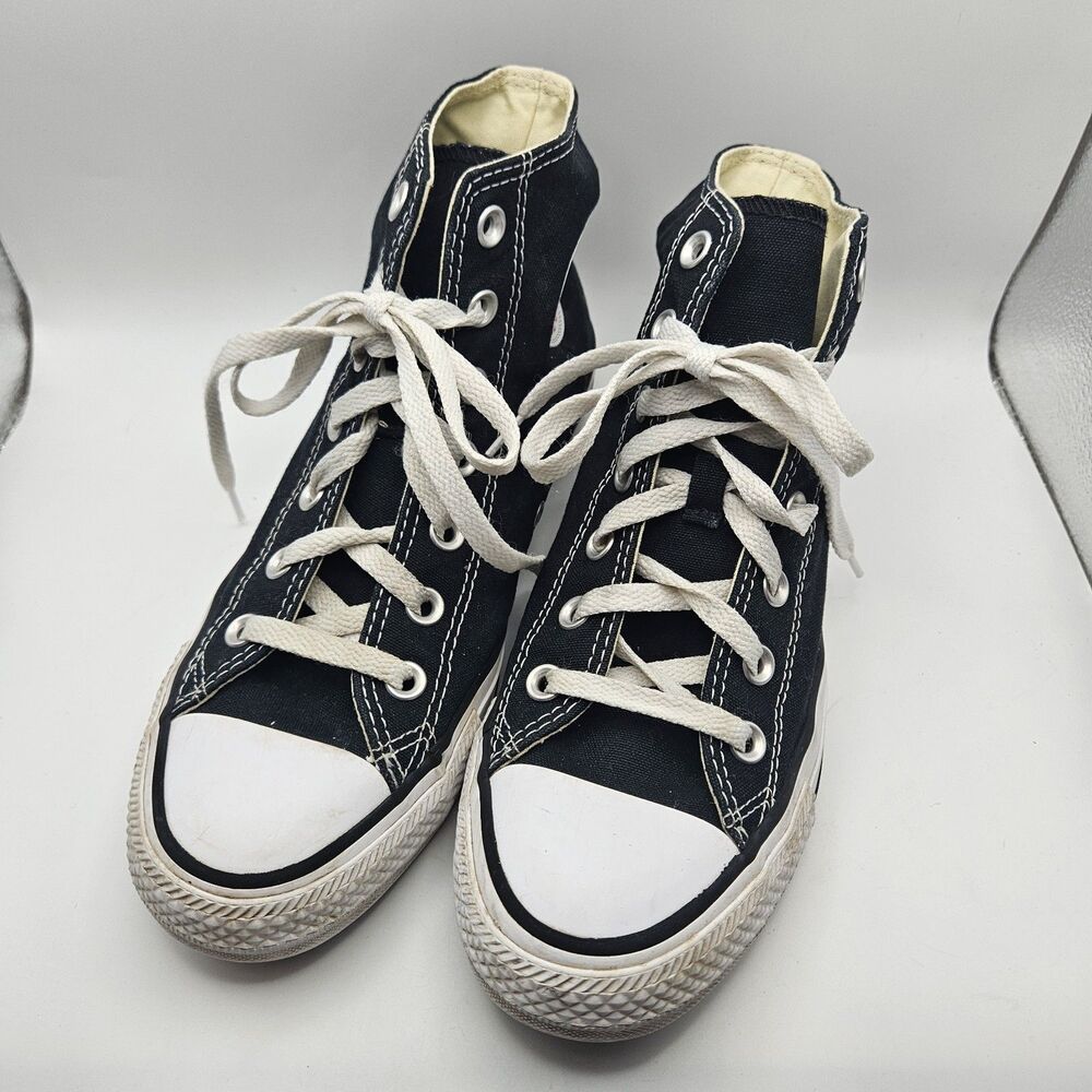 Converse Chuck Taylor Womens Black Sneakers Alt Punk Grunge Skate W9160 Size 8